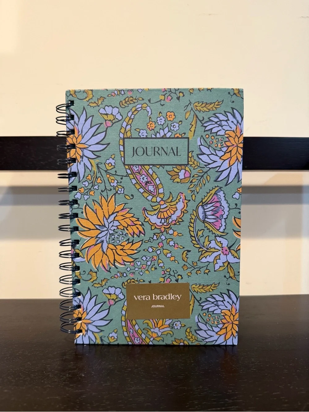 Vera Bradley Floral Paisley Spiral Journal Notebook – Hard Cover, Lined Pages
